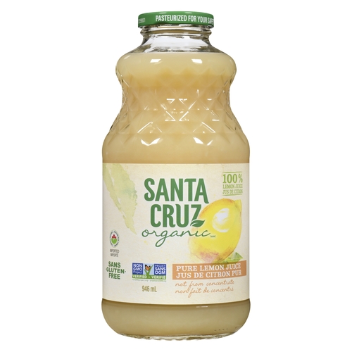 Santa Cruz - Organic Pure Lemon Juice - Not From Concentrate 946ml, 1 Each