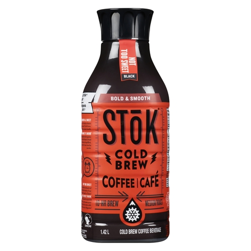 SToK Cold Brew Coffee Beverage - Black Sweet-Ish 1.42l, 1 Each