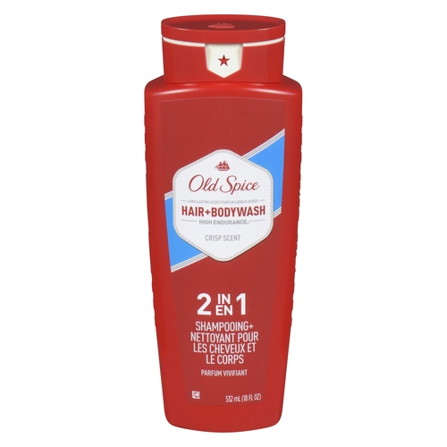 Old Spice - Hair + Body Wash 2 in 1- High Endurance - Crisp Scent 532ml