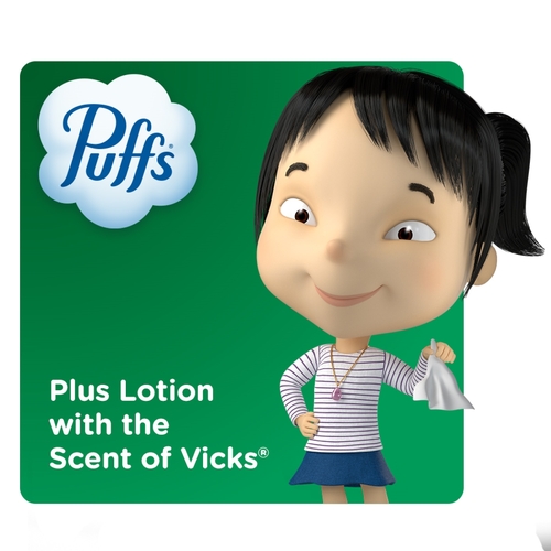 Puffs Facial Tissue - Plus Lotion with the Scent of Vicks 48s, 1 Each