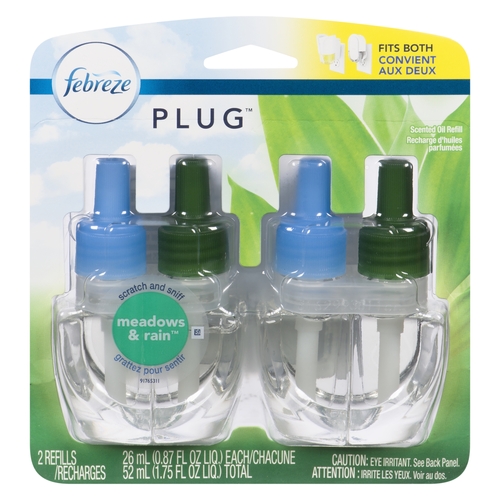 Febreze - Plug Scented Oil Refills - Meadows & Rain 2pk