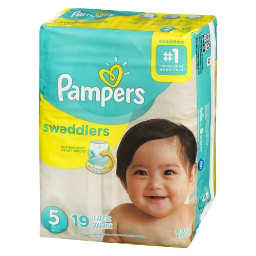 Pampers - Swaddlers Diapers Size 5 - 27+lb 12+kg 19pk, 1 Each