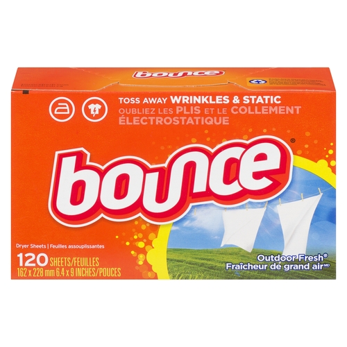 Bounce - Dryer Sheets - Outdoor Fresh 120pk, 1 Each