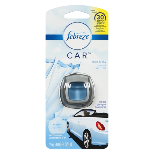 Febreze - Car Vent Clip Air Refresher - Linen & Sky 2ml