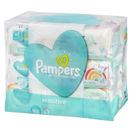 Pampers - Baby Wipes - Sensitive - Perfume Free 168pk