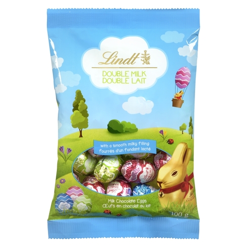 Lindt - Double Milk Chocolate Eggs 100g