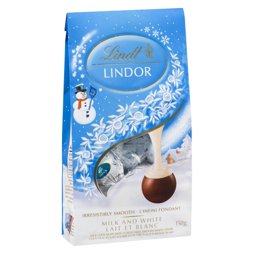Lindt Lindor - Milk and White Chocolate 150g, 1 Each