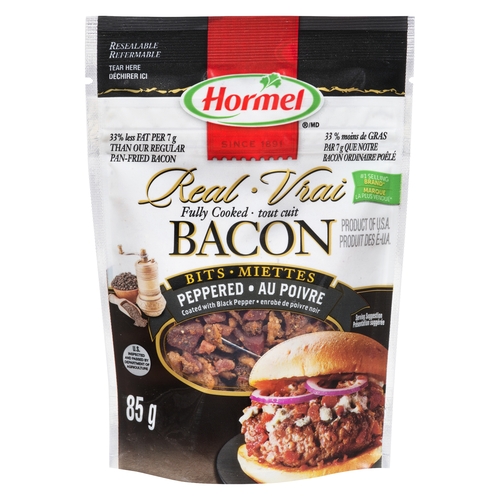 Hormel Foods - Peppered Bacon Bits 85g, 1 Each