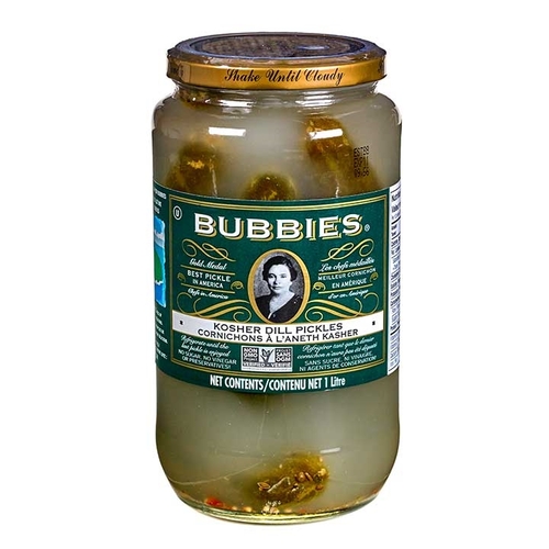 Bubbies - Kosher Dill Pickles 1l, 1 Each