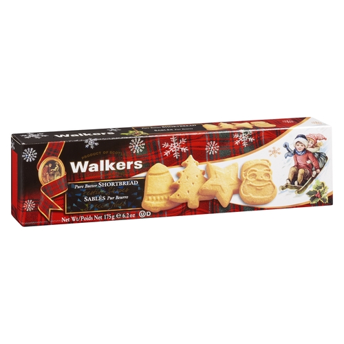 Walker's - Pure Butter Shortbread - Festive Shapes 175g, 1 Each