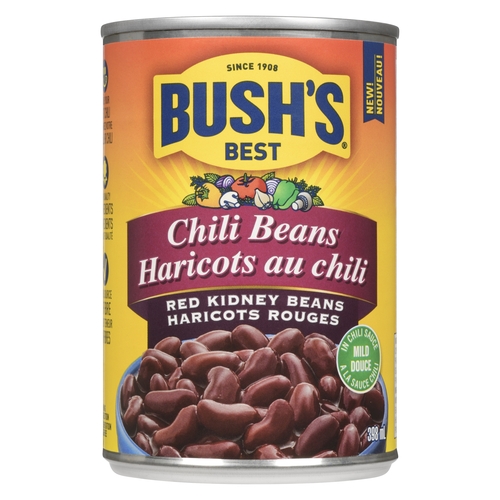 Bush's Best - Chili Beans - Red Kidney Beans - Mild 398ml, 1 Each