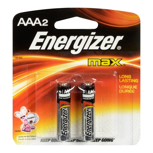 Energizer Max Batteries Alkaline AAA 2/1each, 1 Each