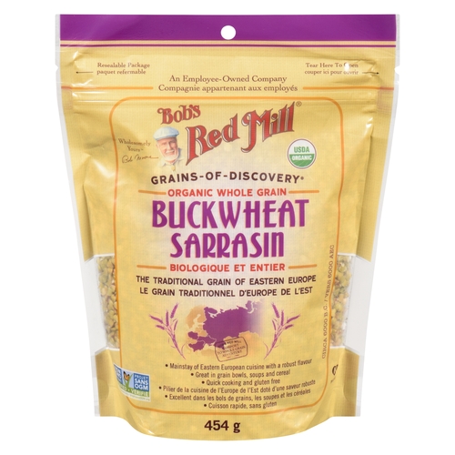 Bob's Red Mill - Organic Whole Grain Buckwheat 454g, 1 Each