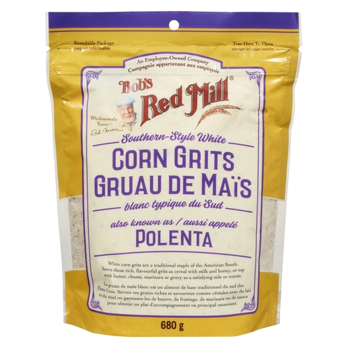 Bob's Red Mill - Corn Grits - Polenta - Southern Style White 680g, 1 Each