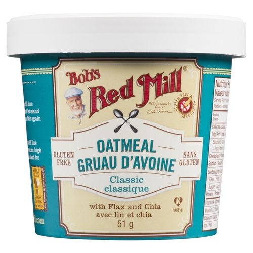 Bob's Red Mill - Oatmeal - Classic with Flax and Chia 67g, 1 Each