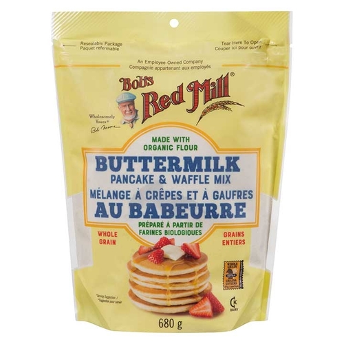 Bob's Red Mill - Organic Flour Buttermilk Pancake & Waffle Mix 680g, 1 Each