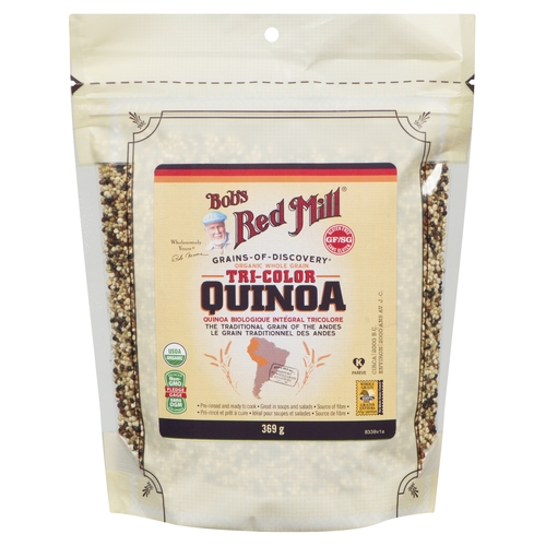 Bob's Red Mill - Organic Tri-Colour Quinoa - Whole Grain 396g, 1 Each