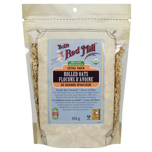 Bob's Red Mill - Organic Extra Thick Rolled Oats 454g, 1 Each