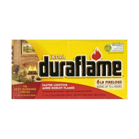 Duraflame Firelogs Xtra 4 Hour 6/6lb, 1 Each