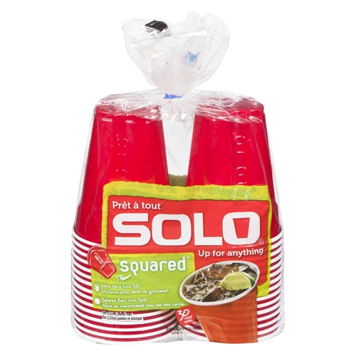 Solo - Squared Plastic Cups - 18 oz. 30/532ml, 1 Each