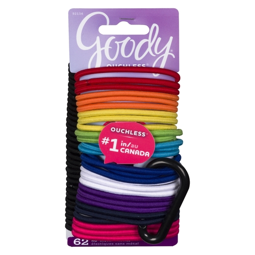 Goody - Ouchless No-Metal Elastics 62pk, 1 Each