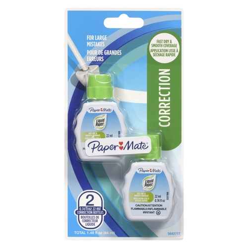 Liquid Paper - Correction Fluid - Fast Dry 2pk