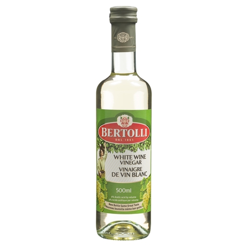 Bertolli - White Wine Vinegar 500ml, 1 Each