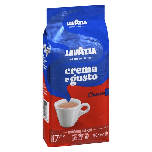 Lavazza - Roasted Ground Coffee - Crema E Gusto Classico 250g, 1 Each