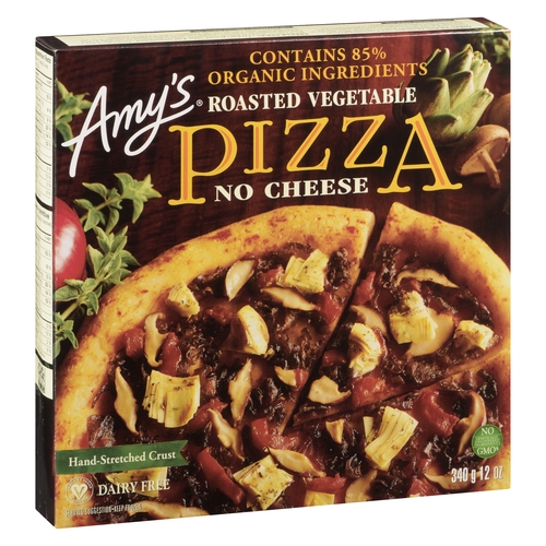 Amy's - Pizza - Roasted Vegetable • No Cheese 340g, 1 Each