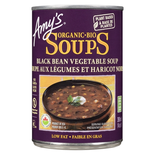 Amy's - Organic Soup - Black Bean Vegetable 398ml, 1 Each