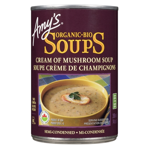 Amy's - Organic Soup - Cream Of Mushroom 398ml, 1 Each