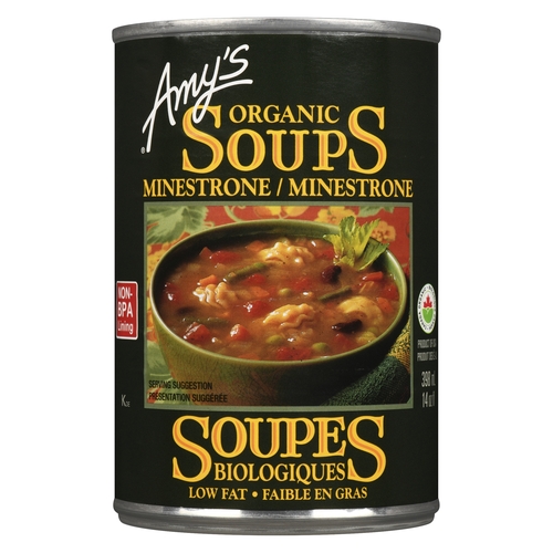 Amy's - Organic Soup - Minestrone 398ml, 1 Each