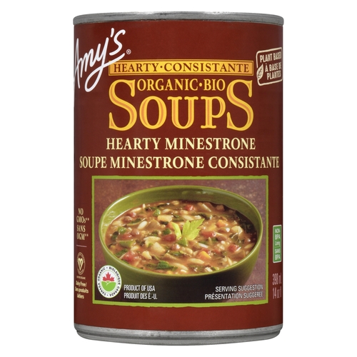 Amy's - Organic Soup - Hearty Minestrone 398ml, 1 Each