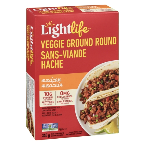 LightLife - Veggie Ground Round - Mexican 340g, 1 Each