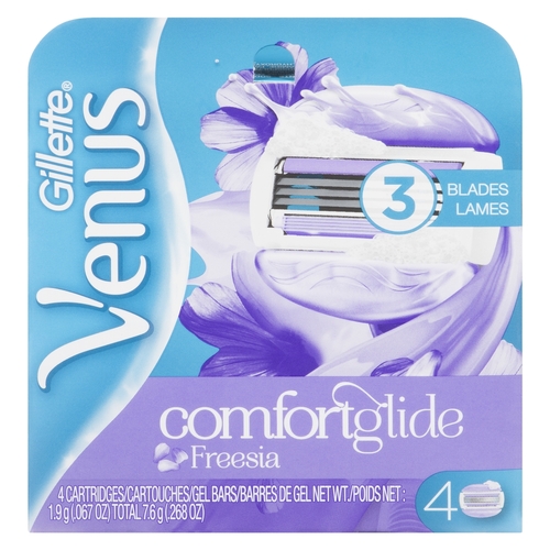 Gillette - Venus Comfortglide Cartridges - Freesia 4pk, 1 Each