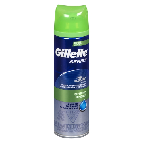 Gillette - Series Shave Gel - Sensitive Skin 198g, 1 Each