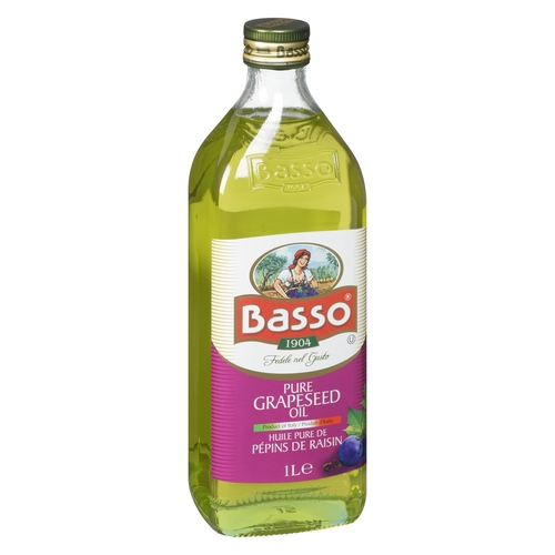 Basso - Pure Grapeseed Oil 1l, 1 Each