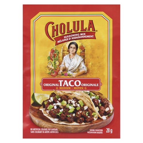Cholula - Seasoning Mix - Original Taco - Medium 28g, 1 Each