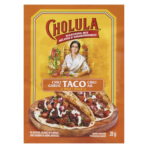 Cholula - Seasoning Mix - Chili Garlic Taco - Mild 28g