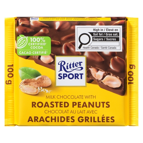 Ritter Sport - Milk Chocolate with Roasted Peanuts 100g, 1 Each