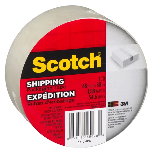 3M Scotch - Shipping Packaging Tape 48MM x 50M, 1 Each