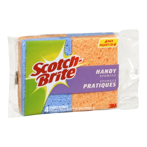 3M - Scotch-Brite - Handy Sponges 4pk, 1 Each