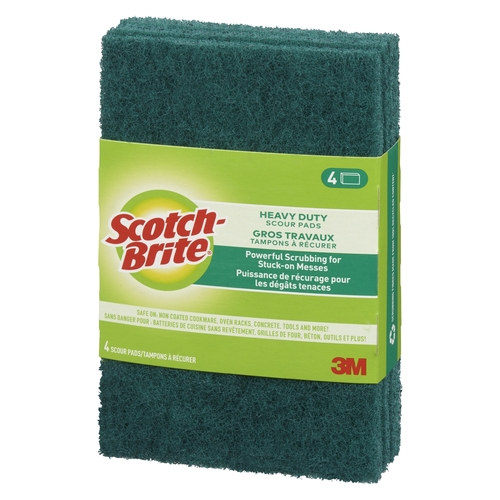 3M - Scotch-Brite - Scour Pads - Heavy Duty 4pk, 1 Each