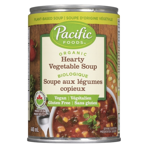 Pacific Foods - Organic Soup - Hearty Vegetable 440ml, 1 Each
