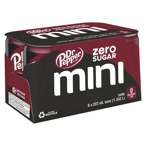 Dr Pepper - Zero Sugar - Mini Cans 6/222ml