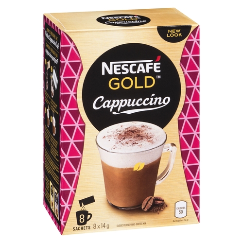 Nescafe Gold - Cappuccino Coffee Mix 8/14g, 1 Each