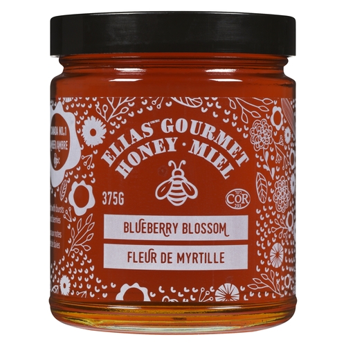 Elias - Gourmet Honey - Blueberry Blossom 375g, 1 Each