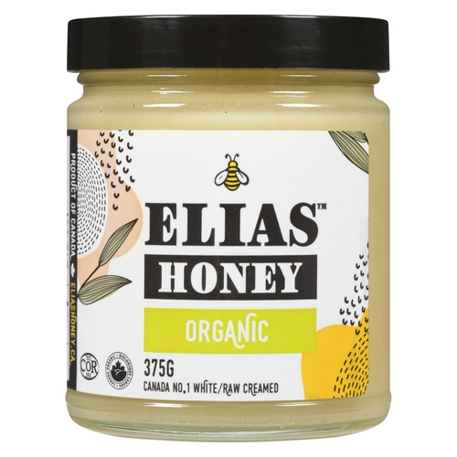 Elias - Organic Honey - Raw Creamed 375g, 1 Each