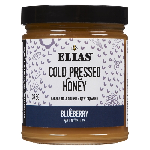 Elias - Cold Pressed Honey - Blueberry 375g, 1 Each