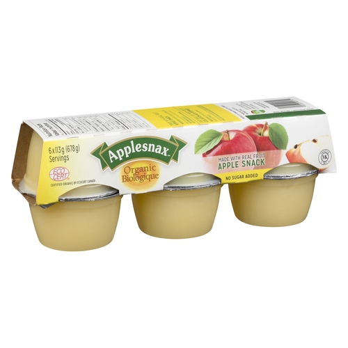 Applesnax - Organic Fruit Cups - Apple - No Sugar Added 113g, 1 Each